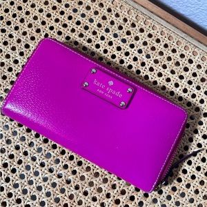 Kate Spade Fuchsia Long Wallet